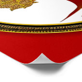 Red and Gold Tree of Life Poster (Ecke)