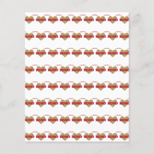 Red and Gold Valentine Scrapbook Paper