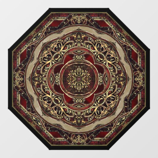 Red and Gold Window Cloning Fensteraufkleber (Blatt)