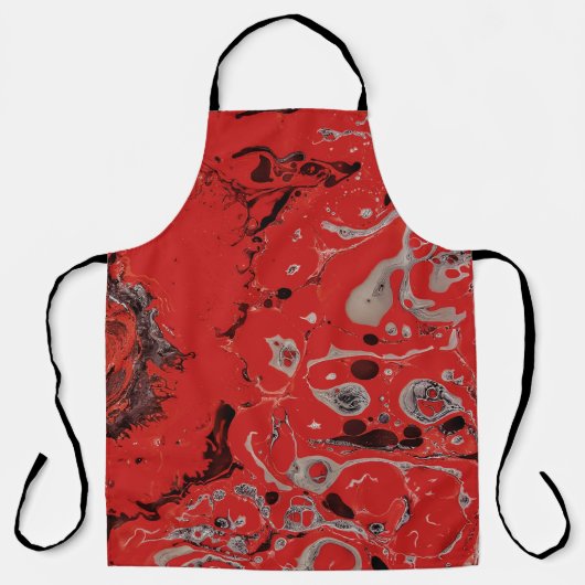 Red and gray abstract painting schürze (Vorderseite)