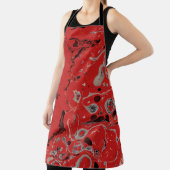Red and gray abstract painting schürze (InSitu)