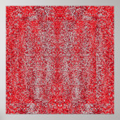Red and Gray Dots Reflections Poster (Vorne)