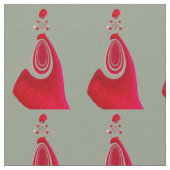 Red and Gray Smart Posh Design Stoff (Nahaufnahme)