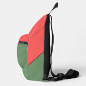 Red and Green 45 Degrees Minimalist Crossbody Bag (Rechts)