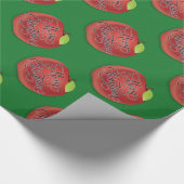 Red and Green Apple Weihnachtsgeschenke Wrap Geschenkpapier (Ecke)
