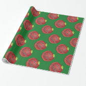 Red and Green Apple Weihnachtsgeschenke Wrap Geschenkpapier (Ungerollt)