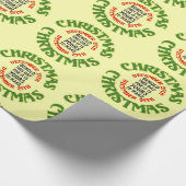 Red and Green Behold Weihnachten Geschenkpapier (Ecke)