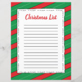 Red and Green Candy Cane Boarder Clipart Weihnacht (Vorderseite)