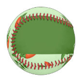 Red and Green Chili peppers pattern Baseball (Vorderseite Links)