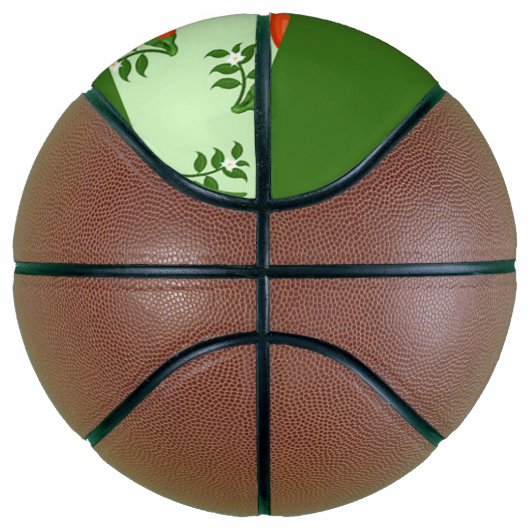 Red and green chili peppers pattern basketball (Rechts)