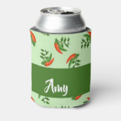 Red and green chili peppers pattern dosenkühler (Kanne Rückseite)