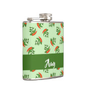 Red and green chili peppers pattern flachmann (Rechts)