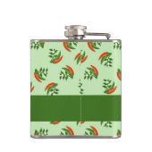 Red and green chili peppers pattern flachmann (Rückseite)