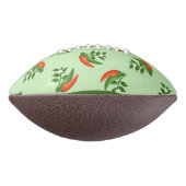 Red and Green Chili peppers pattern Football (Gedreht 90)