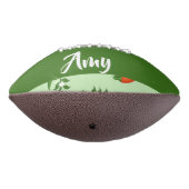 Red and Green Chili peppers pattern Football (Gedreht 270)