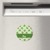 Red and Green Chili peppers pattern Magnet (In Situ (Geschirrspüler))