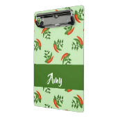 Red and Green Chili peppers pattern Mini Klemmbrett (Gewinkelt2)