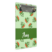 Red and Green Chili peppers pattern Mini Klemmbrett (Schrägansicht)