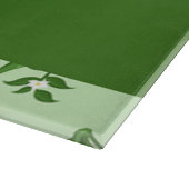 Red and Green Chili peppers pattern Schneidebrett (Ecke)