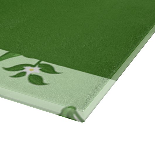 Red and Green Chili peppers pattern Schneidebrett (Ecke)