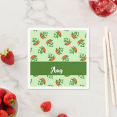 Red and green chili peppers pattern serviette (Beispiel)