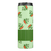 Red and green chili peppers pattern thermosbecher (Rückseite)