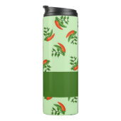 Red and green chili peppers pattern thermosbecher (Nach rechts gedreht)