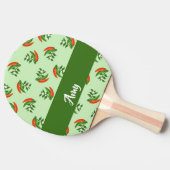 Red and Green Chili peppers pattern Tischtennis Schläger (Seitenansicht)