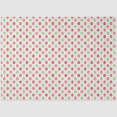 Red and Green Christmas Ornament Pattern Seidenpapier (Vorderseite)