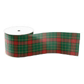 Red and Green Christmas Tartan Plaid Ripsband (Spule)