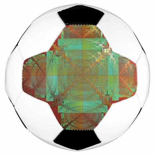 Red and Green Chromatic Fusion Soccer Ball (Vorderseite)