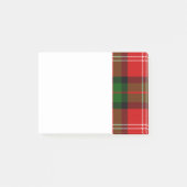 Red and Green Clan MacKintosh Tartan Post-it Klebezettel (Vorderseite)