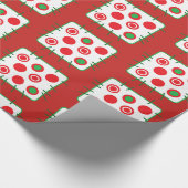 Red and Green Country Patch Weihnachtsgeschenk Wra Geschenkpapier (Ecke)