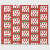 Red and Green Country Patch Weihnachtsgeschenk Wra Geschenkpapier (Flach)