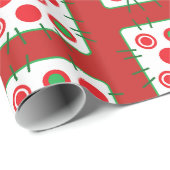 Red and Green Country Patch Weihnachtsgeschenk Wra Geschenkpapier (Rolleneckpunkt)