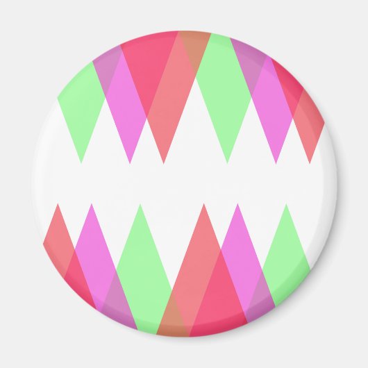 Red and Green Dreiecke Magnet (Vorne)