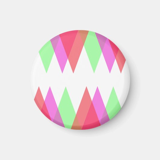 Red and Green Dreiecke Magnet (Vorne)