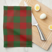 Red and Green Gingham Pattern Handtuch (Viertel Falte)