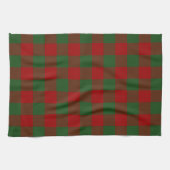 Red and Green Gingham Pattern Handtuch (Horizontal)