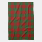 Red and Green Gingham Pattern Handtuch (Vertikal)