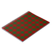 Red and Green Gingham Pattern Notizblock (Linke Seite)