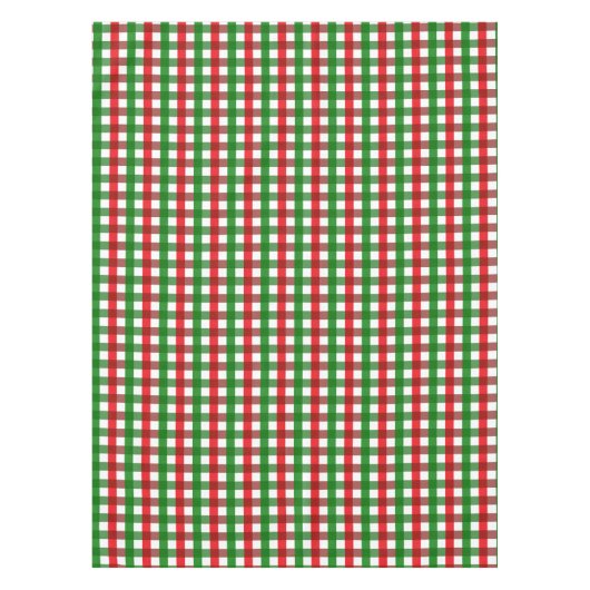 Red and Green Gingham Pattern Tischdecke (Vorderseite)