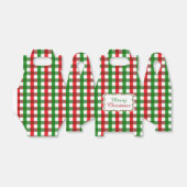 Red and Green Gingham Pattern Weihnachten Geschenkschachtel (Ungefaltet)