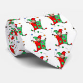 Red and Green Juggling Jester Krawatte (Gerollt)