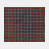 Red and Green Kariert Clan Boyd Tartan Fleecedecke (Vorderseite (Horizontal))