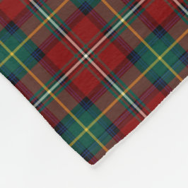 Red and Green Kariert Clan Boyd Tartan Fleecedecke