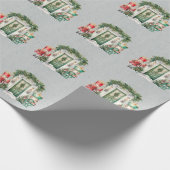 Red and Green Nutcracker Baby Shooter Geschenkpapier (Ecke)