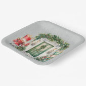 Red and Green Nutcracker Baby Shooter Pappteller (Gewinkelt)