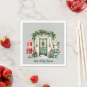 Red and Green Nutcracker Baby Shooter Serviette (Beispiel)