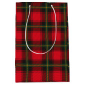 Red and Green Pattern Mittlere Geschenktüte (Vorderseite)